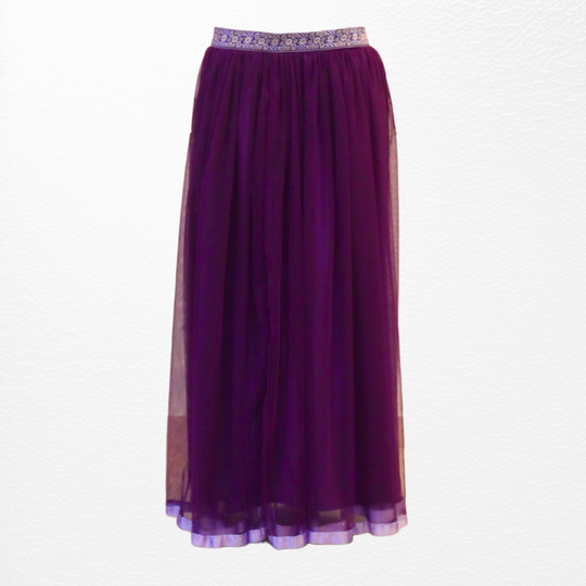 tulle skirt women  tulle skirt long  tulle skirt  tulle  stylish  spring  special occasion.  special  skirt A line  skirt  Purple Muzdana Tulle Skirt  purple  modest  midi skirt  midi A line skirt  maxi skirt  long tulle skirt  light purple  hijab  feminine  fashion  evining wear  emproidery  embroidery  elegant night  elegant  colourful  casual  A-line  A line skirt  palestinian  palestinian women  threads identity palestinian embroidery  arab women